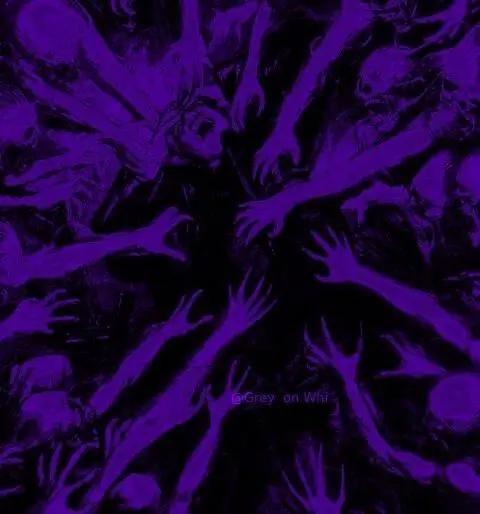 Expressive indigo abstract artwork