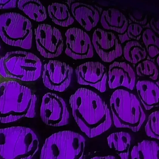 Purple doodles and expressive faces